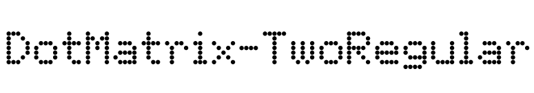 DotMatrix-TwoRegular font preview
