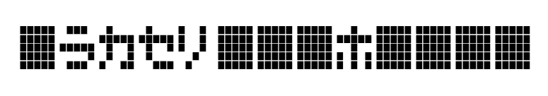 DotplLCD-KANA font preview