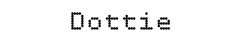 Dottie font preview