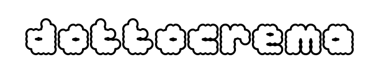 dottocrema font preview