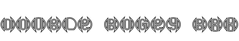 Double Bogey BRK font preview