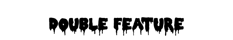 Double Feature font preview