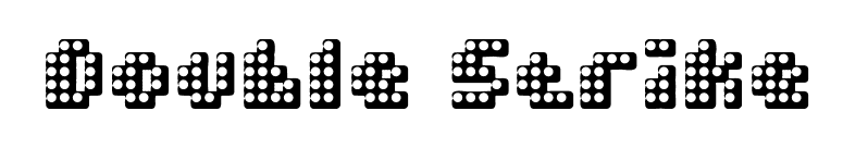 Double Strike font preview