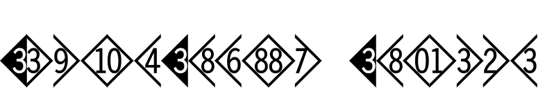 DoubleDigits-Diamond font preview