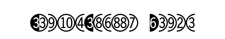 DoubleDigits-Round font preview