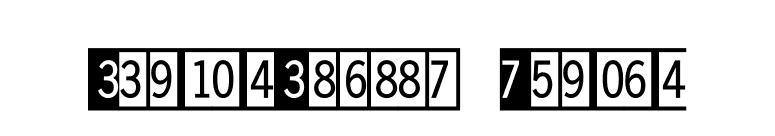 DoubleDigits-Square font preview