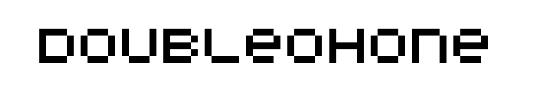 DoubleOhOne font preview