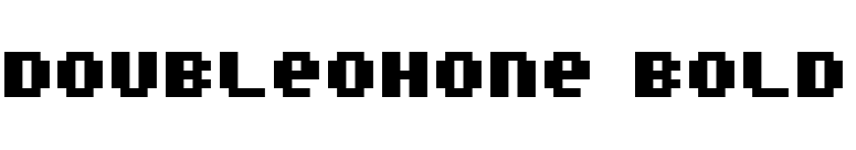 DoubleOhOne Bold font preview