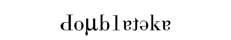 Doubletake font preview
