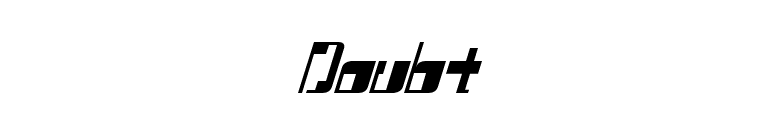 Doubt font preview