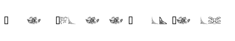 Dover Chinese Motif Design font preview