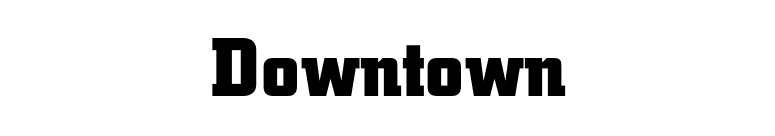 Downtown font preview