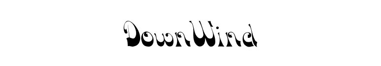 DownWind font preview