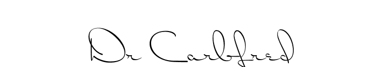 Dr Carbfred font preview