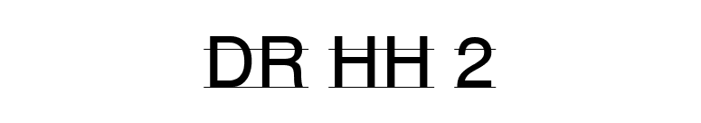 DR HH 2 font preview