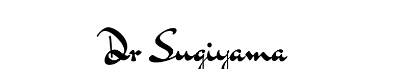 Dr Sugiyama font preview