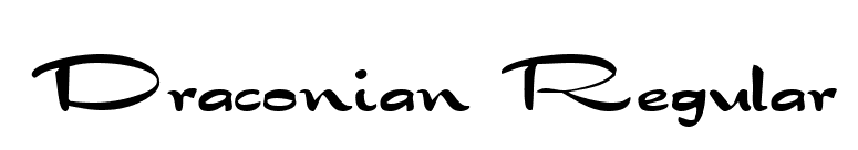 Draconian Regular font preview