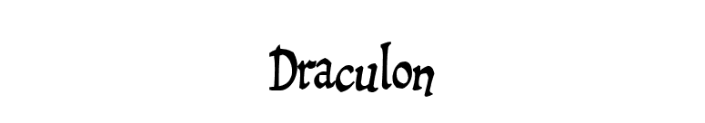 Draculon font preview