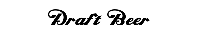 Draft Beer font preview