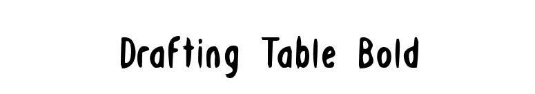 Drafting Table Bold font preview