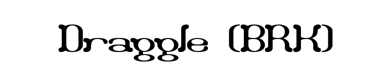 Draggle (BRK) font preview