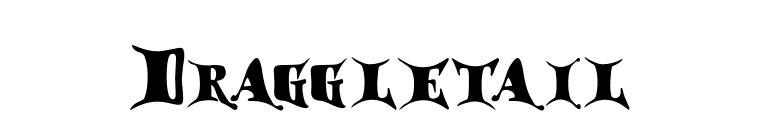 Draggletail font preview