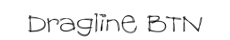 Dragline BTN font preview