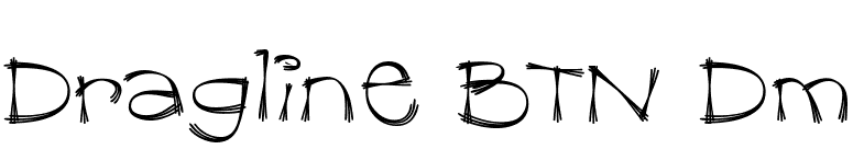 Dragline BTN Dm font preview