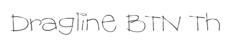 Dragline BTN Th font preview