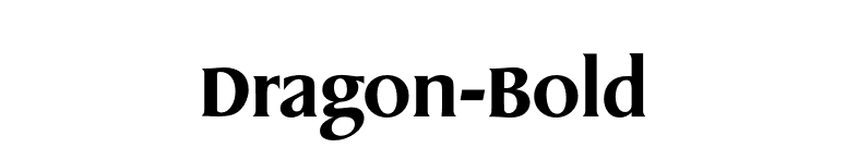Dragon-Bold font preview