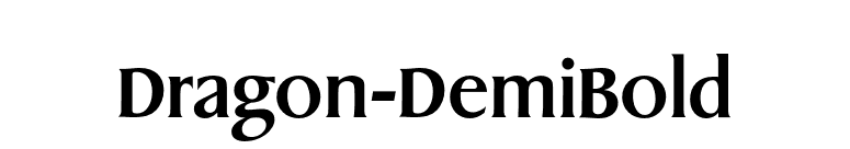 Dragon-DemiBold font preview
