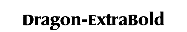 Dragon-ExtraBold font preview