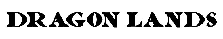 Dragon Lands
 font preview