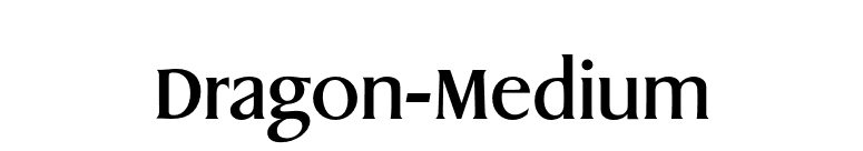 Dragon-Medium font preview