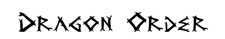 Dragon Order font preview