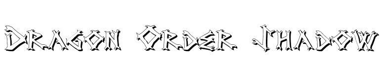 Dragon Order Shadow font preview
