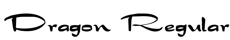 Dragon Regular font preview