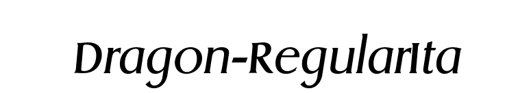 Dragon-RegularIta font preview