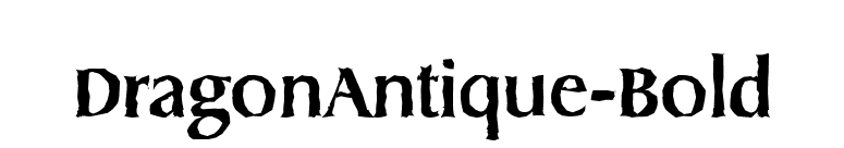 DragonAntique-Bold font preview