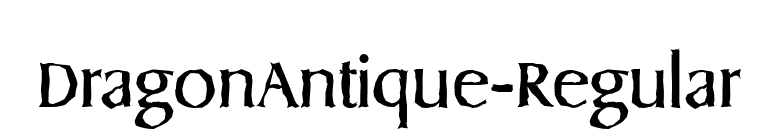 DragonAntique-Regular font preview