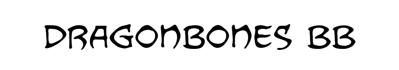 Dragonbones BB font preview