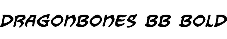 Dragonbones BB Bold font preview