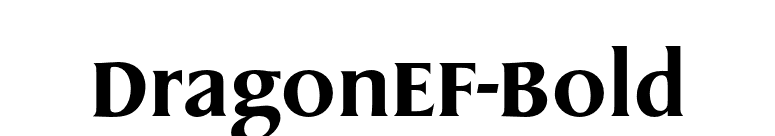 DragonEF-Bold font preview