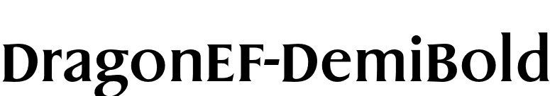 DragonEF-DemiBold font preview