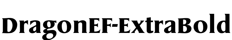 DragonEF-ExtraBold font preview