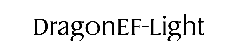 DragonEF-Light font preview