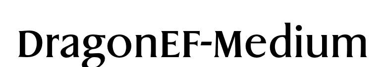 DragonEF-Medium font preview