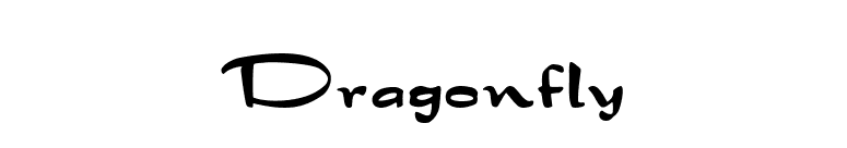 Dragonfly font preview