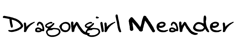 Dragongirl Meander  font preview