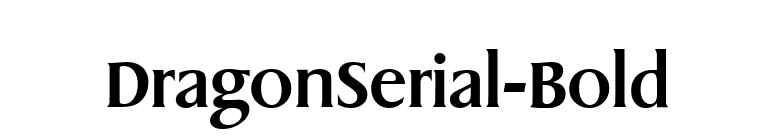 DragonSerial-Bold font preview